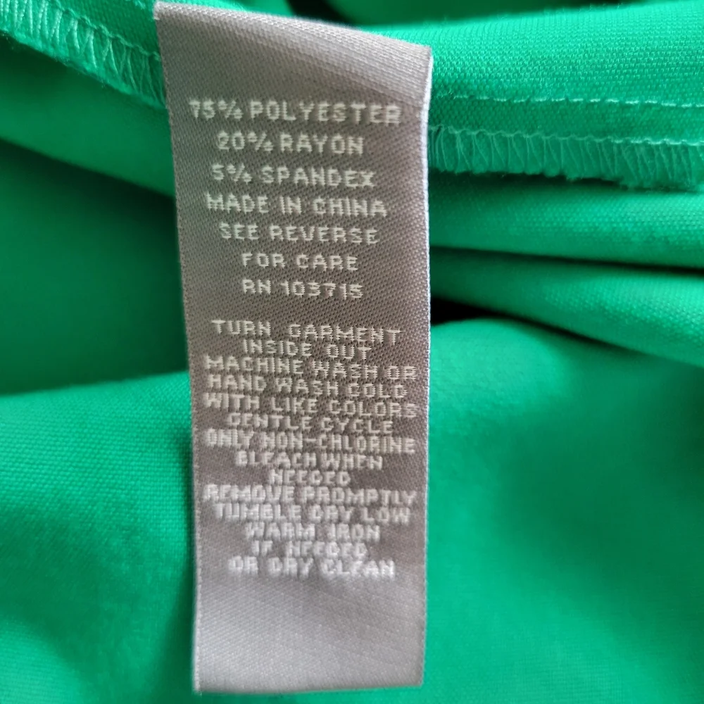 B2G1 3/$20 Sharagano Emerald Sleeveless Midi Dress Size 10 - Picture 7 of 8